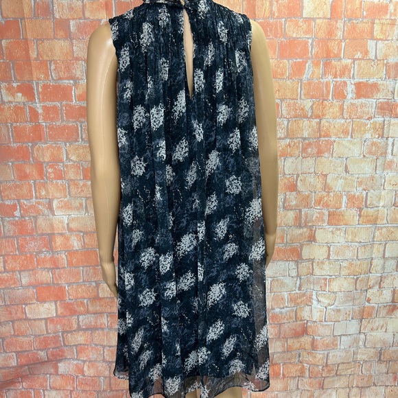 Joie High Neck Floral Trapeze Shift Dress - Picture 6 of 11